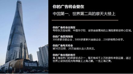 上海中心大廈戶外led大屏廣告投放中心電話,廣告投放優惠價格